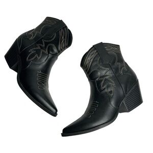 Indigo Rd Iradikan Contrast Stitch Embroidered Western Booties 5.5